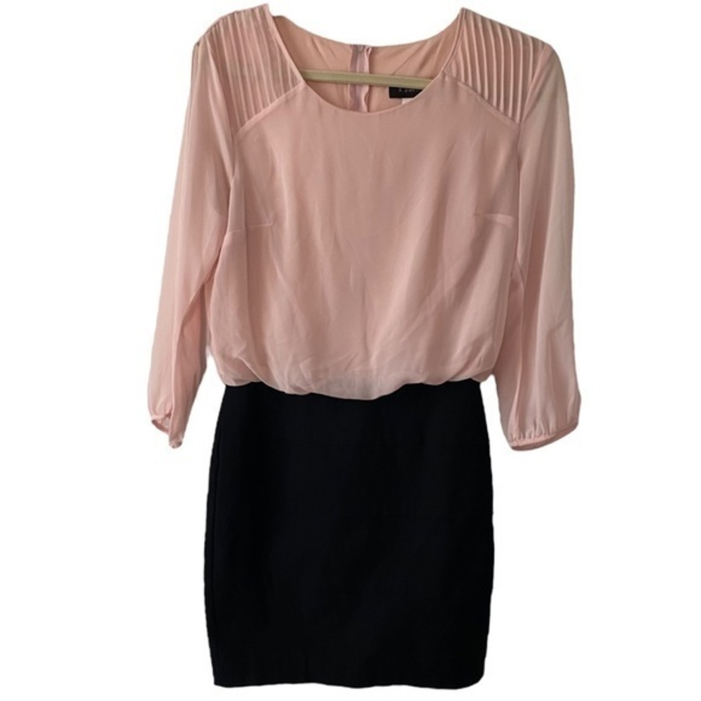 B. Darlin Mini Pink and Black Dress     Sz 9/10‎